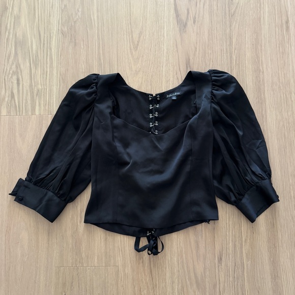 For Love And Lemons Black Blouse Top - Picture 1 of 6